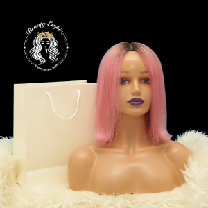 12" Pink Peruvian Wig